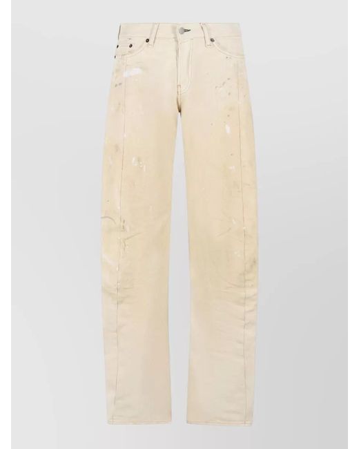 Acne Natural 2006F Loose Fit Cotton Jeans Trousers