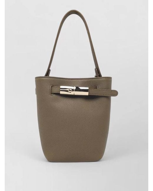 Longchamp Natural Le Smart Flow Leather Tote Bag