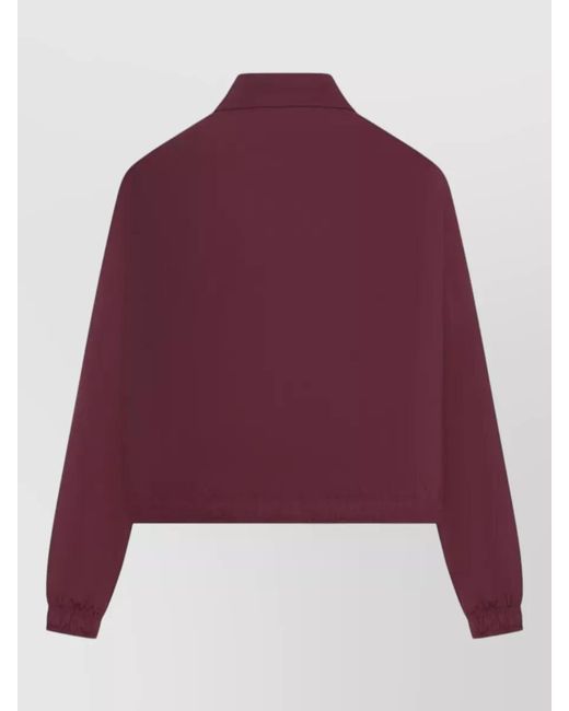Prada Red Cropped Zip Jacket