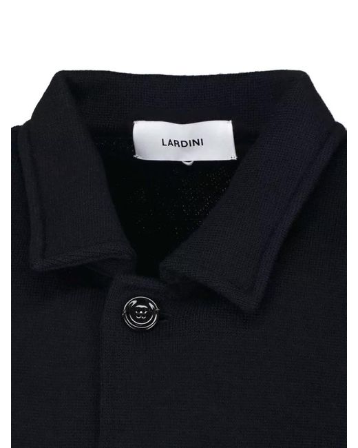 Lardini Blue Casual Jacket Long Sleeves Regular Fit Layering for men