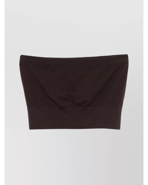 Wolford Black Seamless Strapless Cropped Top