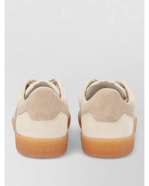 Hogan Natural Leather Low-Top Sneakers