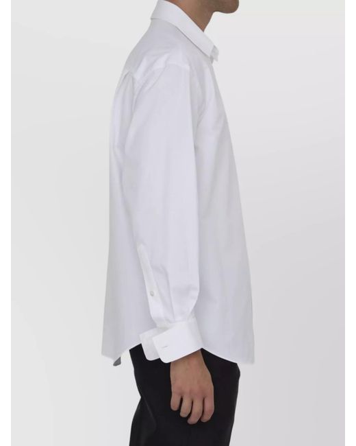 Gucci White Cotton Poplin Regular-Fit Shirt for men