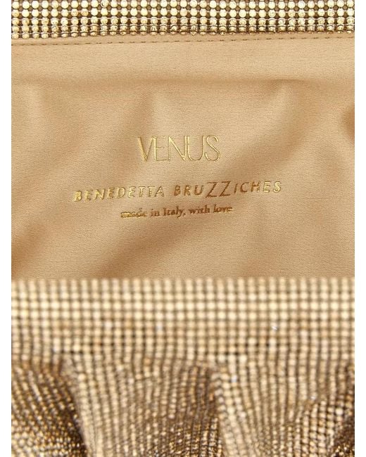 Benedetta Bruzziches Natural Venus La Grande Clutch Bag Chain Strap