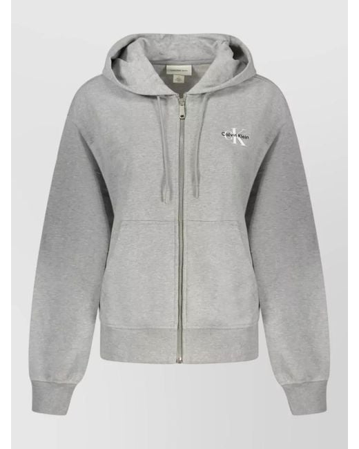 Calvin Klein Gray Cotton Sweatshirt