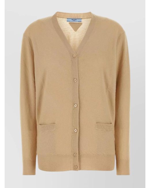 Prada Natural Cashmere Cardigan