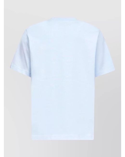 Casablanca Blue Smiley Airbrush Logo Crew Neck T Shirt for men