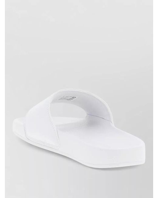 Lacoste White Serve Zero Flat Open Toe Slides for men