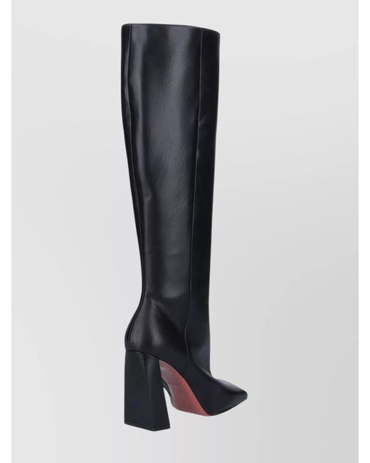 AMINA MUADDI Black Leather Ankle Boots