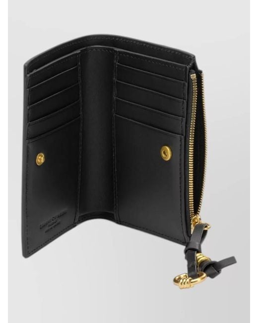 Gianni Chiarini Black Leather Keyring
