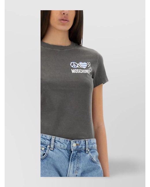 Moschino Blue Slim-Fit T-Shirt