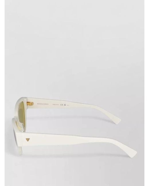 Bottega Veneta White Cat Eye Sunglasses Bv1319S Tinted Lenses