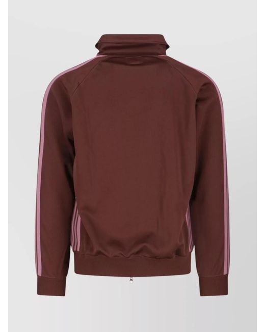 Needles Brown Polyester Zip Sweatshirt for men