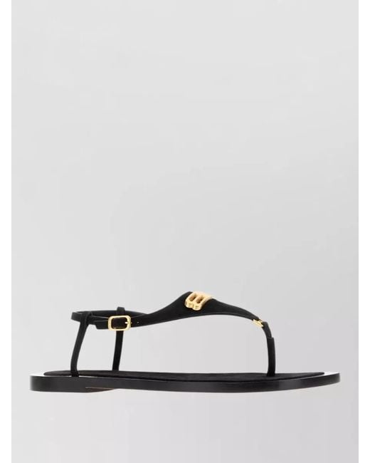 Balenciaga Multicolor Suede Riva Thong Sandals Flat Sole