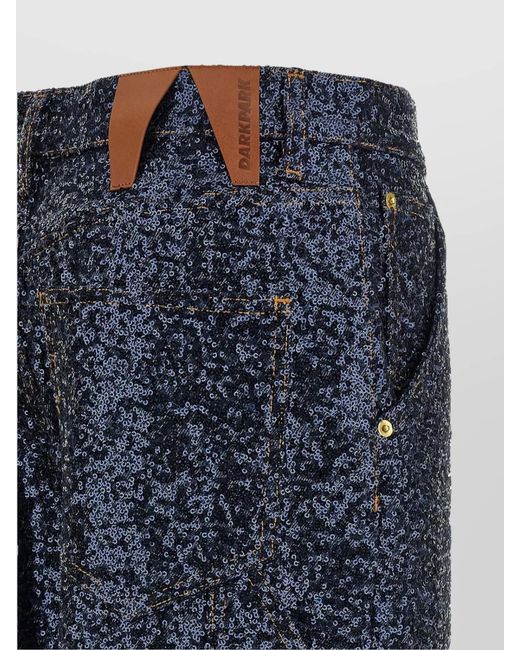 DARKPARK Blue Denim Wide-Leg Trousers