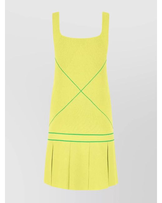 Bottega Veneta Yellow Viscose Blend Dress