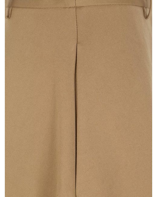 Semicouture Natural Cotton A-Line Skirt