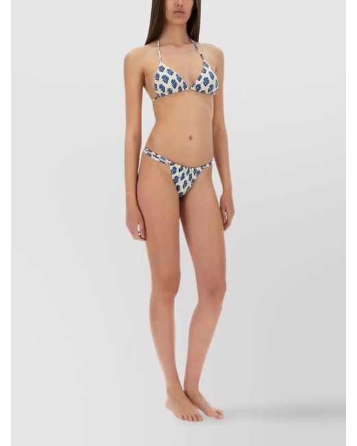 Mc2 Saint Barth Blue Leah Bikini Top