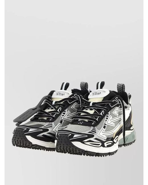 Off-White c/o Virgil Abloh Metallic Leather Low-Top Sneakers