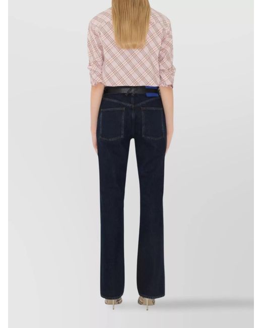 Burberry Blue Denim Flared Jeans
