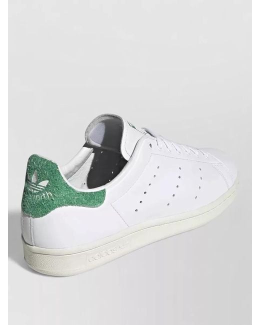 Adidas Originals White La6409Le Sneakers Perforated Detailing Rubber Outsole