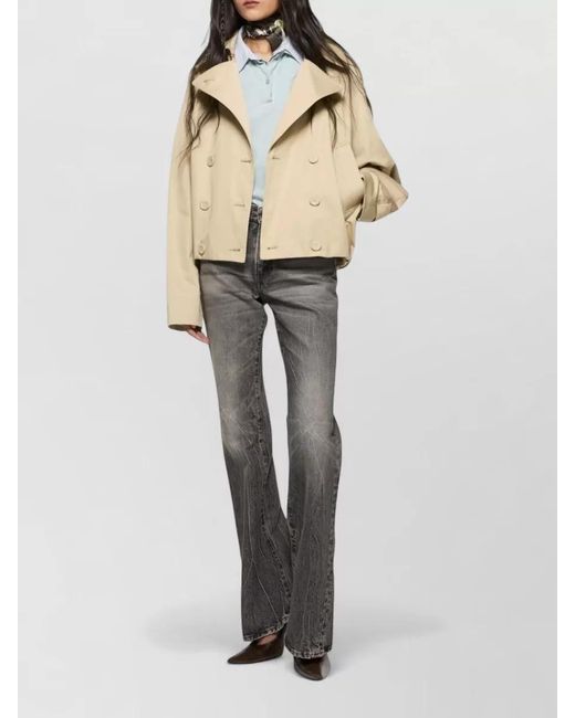 Acne Natural Organic Cotton Relaxed-Fit Double-Breasted Coat