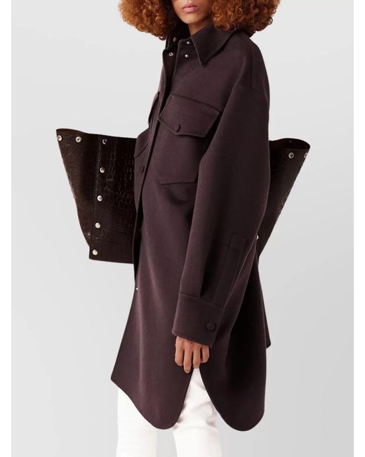 Stella McCartney Red Long-Sleeve Knee-Length Overshirt