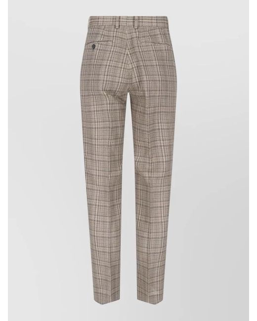 Auralee Multicolor Straight Leg Trousers Belt Loops Side Pockets for men