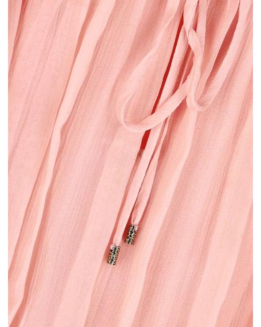 Chloé Pink Silk Knee-Length Dress