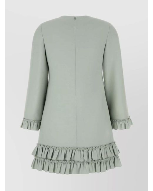 Valentino Garavani Green Silk Blend Mini Dress