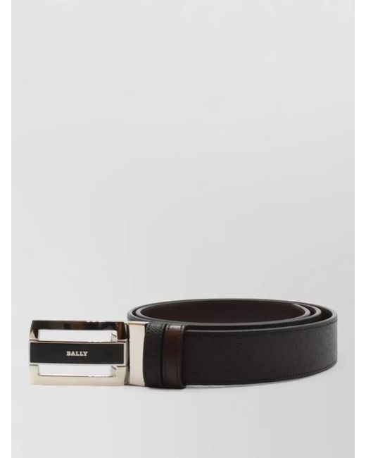 Bally Black Textured Belt Adjustable Length Design for men