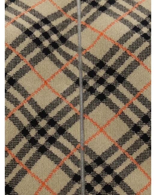 Burberry Multicolor Check Pattern V-Neck Cardigan Jacket
