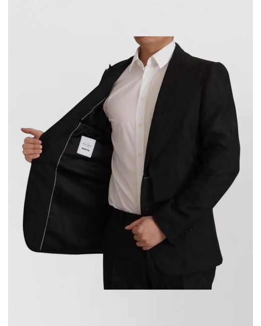 Dolce & Gabbana Black Slim-Fit Jacquard Tuxedo Suit for men