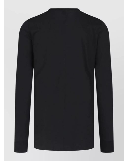 Rick Owens Blue Long Sleeve Shirt Round Neckline Style for men