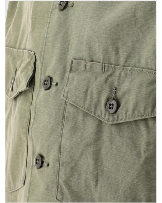 Needles Green Cotton Shirt for men
