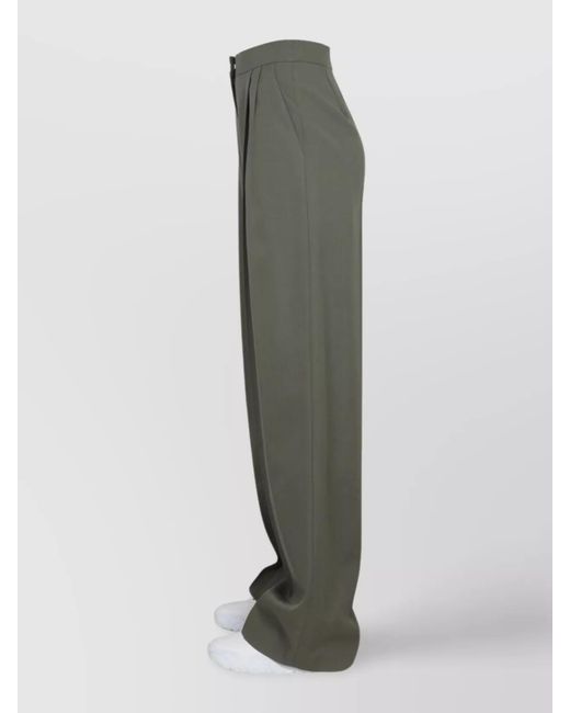 McQueen Gray Wide-Leg Trousers