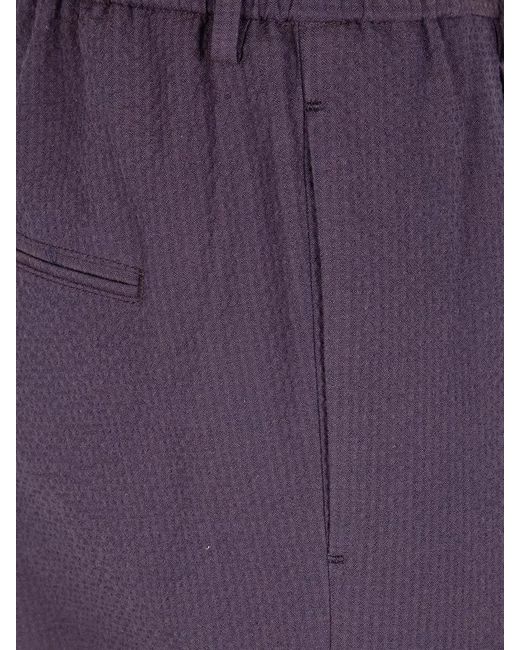 Tagliatore Purple Icoman Chino Trousers Straight Leg Cut for men