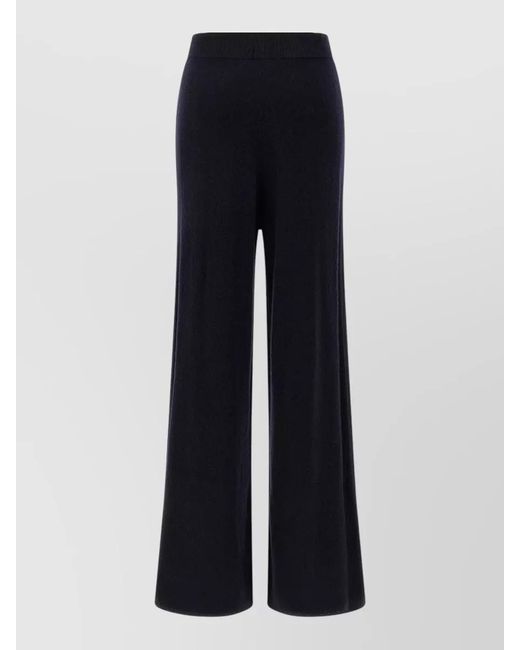 Max Mara Blue High Waist Cashmere Knit Lounge Pants