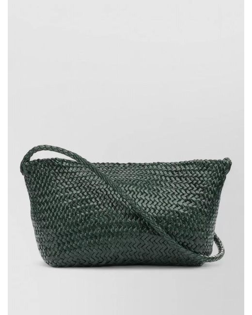 Dragon Diffusion Green Leather Shoulder Bag