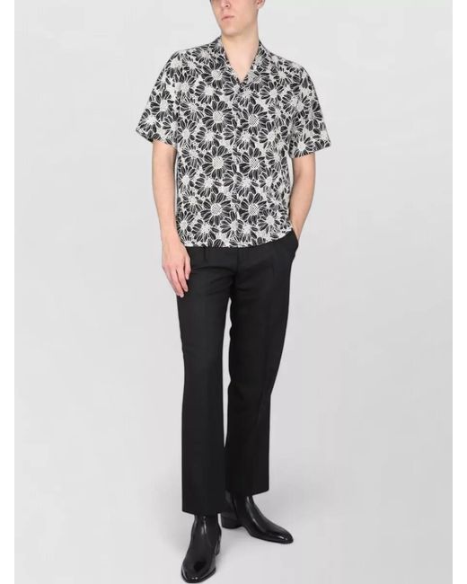 sunflower Black Regular-Fit Straight-Leg Trousers for men