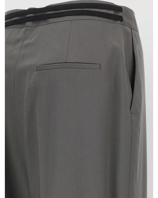 ARMARIUM Gray Juno Tailored Pants Featuring Belt Loops