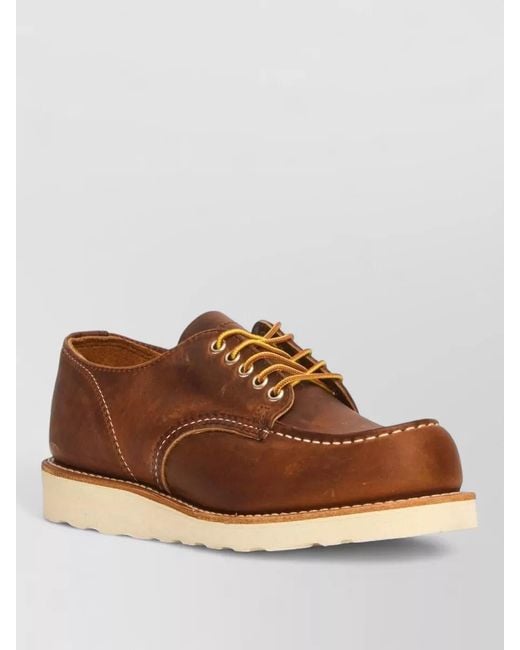 Red Wing Brown Lace Up Ankle Boots Goodyear Welt Sole for men