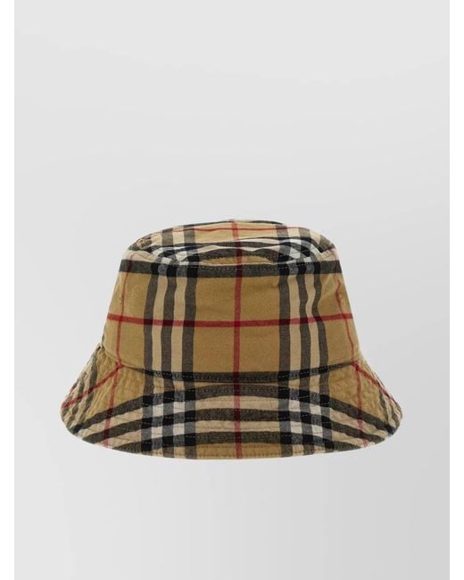 Burberry Multicolor Checked Bucket Hat for men