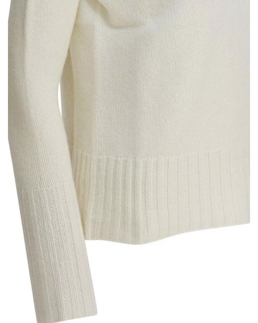 Drumohr White Cashmere Jumper