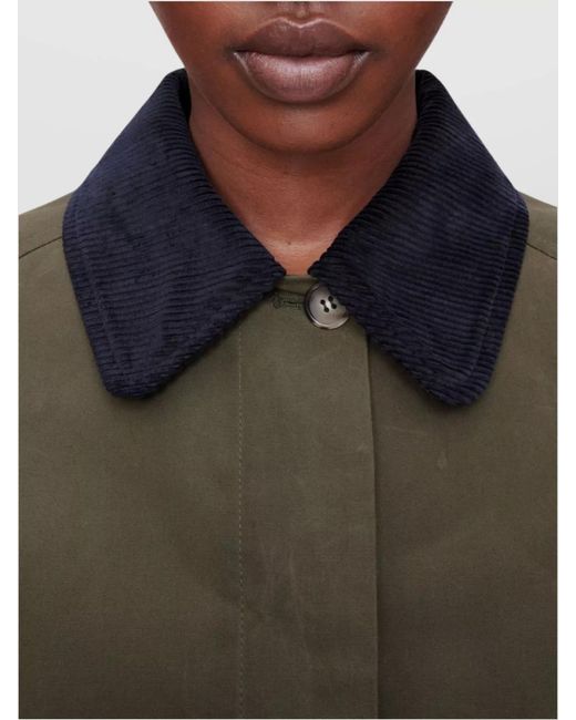 A.P.C. Green Cotton Cropped Boxy Jacket