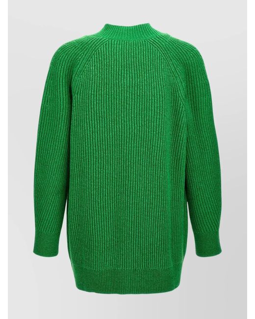 Jil Sander Green Oversized Jumper for men