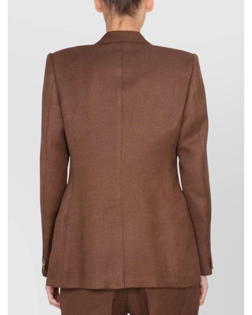 Tom Ford Brown Single-Breasted Blazer