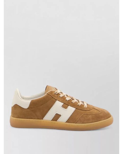 Hogan Natural Leather Low-Top Sneakers