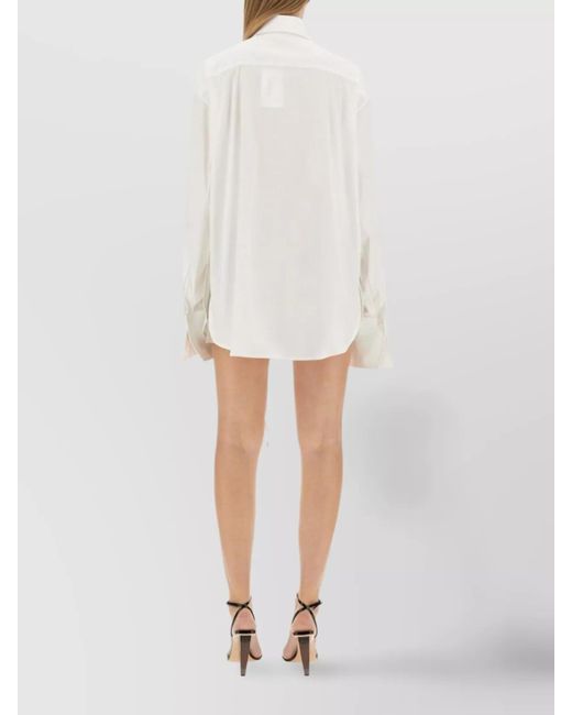 Peter Do White Drawstring Shirt