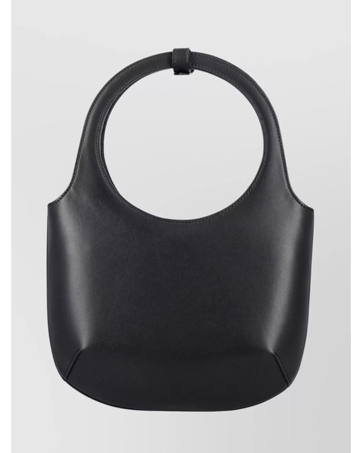 Courreges Black Très Leather Shoulder Bag